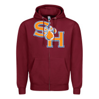 Burgundy sam houston state bearkats Zipper Hoodie - artisFamous