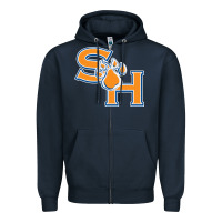 Navy sam houston state bearkats Zipper Hoodie - artisFamous