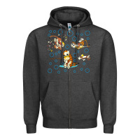 Charcoal Heather calvin and hobbes Zipper Hoodie - artisFamous
