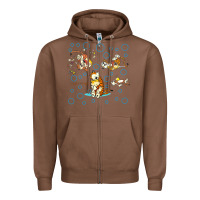 Chestnut calvin and hobbes Zipper Hoodie - artisFamous