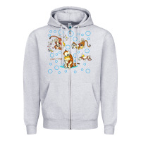 Heather Grey calvin and hobbes Zipper Hoodie - artisFamous