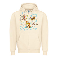 Sandshell calvin and hobbes Zipper Hoodie - artisFamous