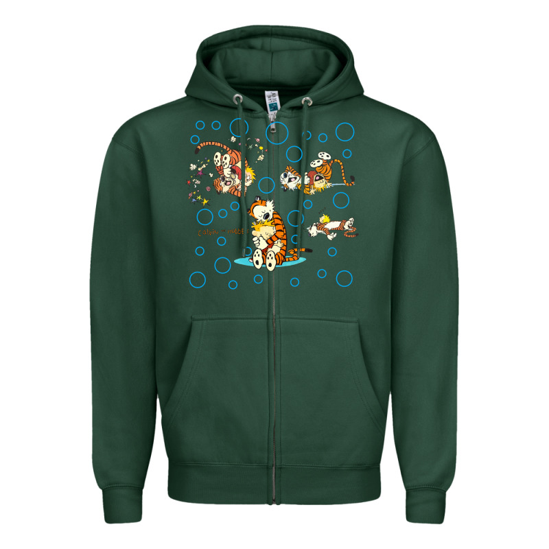 Calvin And Hobbes Zipper Hoodie by artisFamous | Teevron