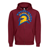 Burgundy san jose state spartans Zipper Hoodie - artisFamous