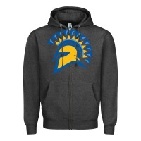 Charcoal Heather san jose state spartans Zipper Hoodie - artisFamous