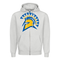 Dove Grey san jose state spartans Zipper Hoodie - artisFamous