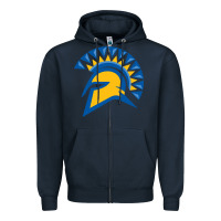 Navy san jose state spartans Zipper Hoodie - artisFamous