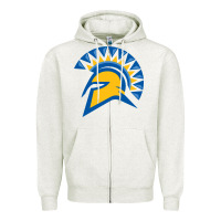 Oatmeal Heather san jose state spartans Zipper Hoodie - artisFamous