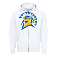 White san jose state spartans Zipper Hoodie - artisFamous