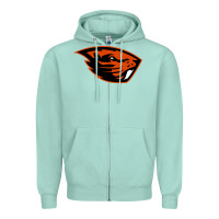 Seafoam oregon merch tee Zipper Hoodie - artisFamous