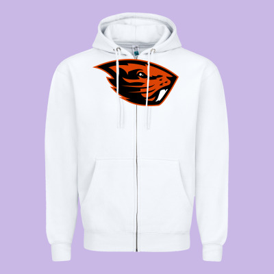 Oregon Merch Tee Zipper Hoodie Designed By Artisfamous