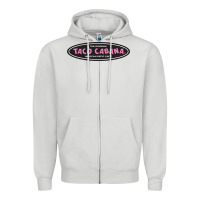 Dove Grey Resto Taco Cabana Zipper Hoodie - artisFamous