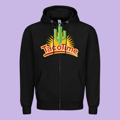 Resto Tacotime Zipper Hoodie Designed By Artisfamous