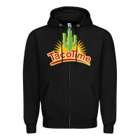 Black Resto Tacotime Zipper Hoodie - artisFamous