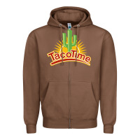 Chestnut Resto Tacotime Zipper Hoodie - artisFamous