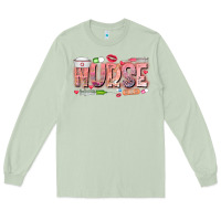 Matcha Nurse Valentine Long Sleeve Tee - CowhideDigitalArt