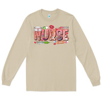 Mushroom Nurse Valentine Long Sleeve Tee - CowhideDigitalArt