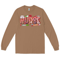 Toasted Coconut Nurse Valentine Long Sleeve Tee - CowhideDigitalArt