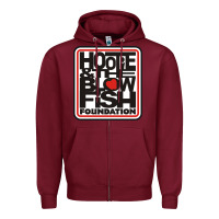 Burgundy hootie and the blowfish Zipper Hoodie - artisFamous