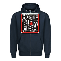 Navy hootie and the blowfish Zipper Hoodie - artisFamous