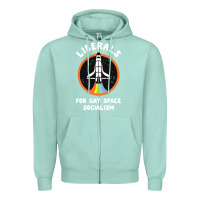 Seafoam liberals for gay space socialism Zipper Hoodie - artisFamous