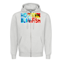 Dove Grey hootie and the blowfish Zipper Hoodie - artisFamous