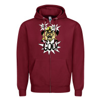 Burgundy oh my god Zipper Hoodie - artisFamous