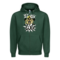 Sports Green oh my god Zipper Hoodie - artisFamous