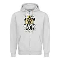Dove Grey oh my god Zipper Hoodie - artisFamous