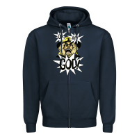 Navy oh my god Zipper Hoodie - artisFamous