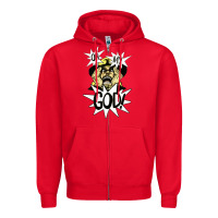 Red oh my god Zipper Hoodie - artisFamous