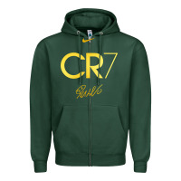 Sports Green cr7 graphic Zipper Hoodie - artisFamous