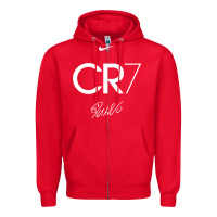 Red cr7 graphic Zipper Hoodie - artisFamous