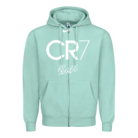 Seafoam cr7 graphic Zipper Hoodie - artisFamous
