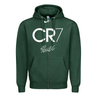 Sports Green cr7 graphic Zipper Hoodie - artisFamous