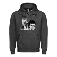 Charcoal Heather air supply 9 Zipper Hoodie - artisFamous