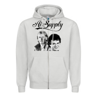 Dove Grey air supply 9 Zipper Hoodie - artisFamous