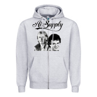 Heather Grey air supply 9 Zipper Hoodie - artisFamous
