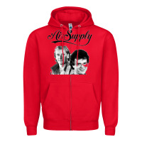 Red air supply 9 Zipper Hoodie - artisFamous