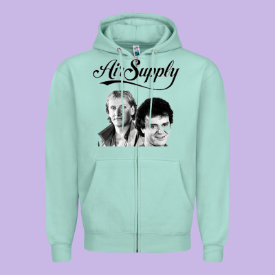 Air Supply 9 Zipper Hoodie Designed By Artisfamous