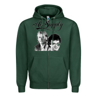 Sports Green air supply 9 Zipper Hoodie - artisFamous
