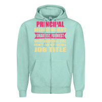Seafoam principal funniest isn't a jobtitle Zipper Hoodie - artisFamous