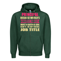 Principal Funniest Isn't A Jobtitle Zipper Hoodie | Teevron