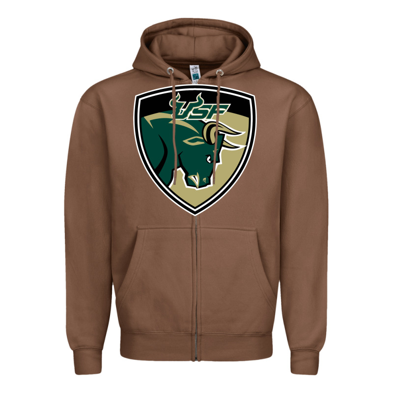 South Florida Bulls Zipper Hoodie by artisFamous | Teevron