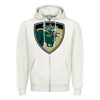 Oatmeal Heather south florida bulls Zipper Hoodie - artisFamous
