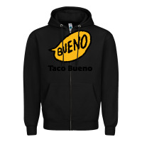 Black Resto Taco Bueno Zipper Hoodie - artisFamous