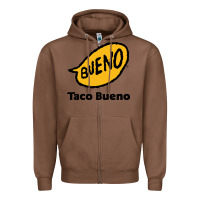 Chestnut Resto Taco Bueno Zipper Hoodie - artisFamous