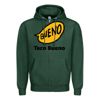 Sports Green Resto Taco Bueno Zipper Hoodie - artisFamous