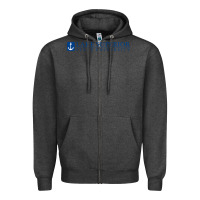 Charcoal Heather Lake Superior College (LSSU) Zipper Hoodie - artisFamous