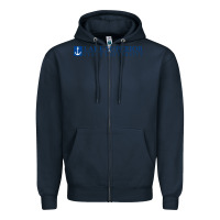 Navy Lake Superior College (LSSU) Zipper Hoodie - artisFamous